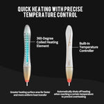 NUHUi AUTO Heater Stick Warmer | USB Hands Warmer with LED Indicator | Fast Heating Stick 38℃ Control | Portable & Waterproof - Sexdoll.Sex