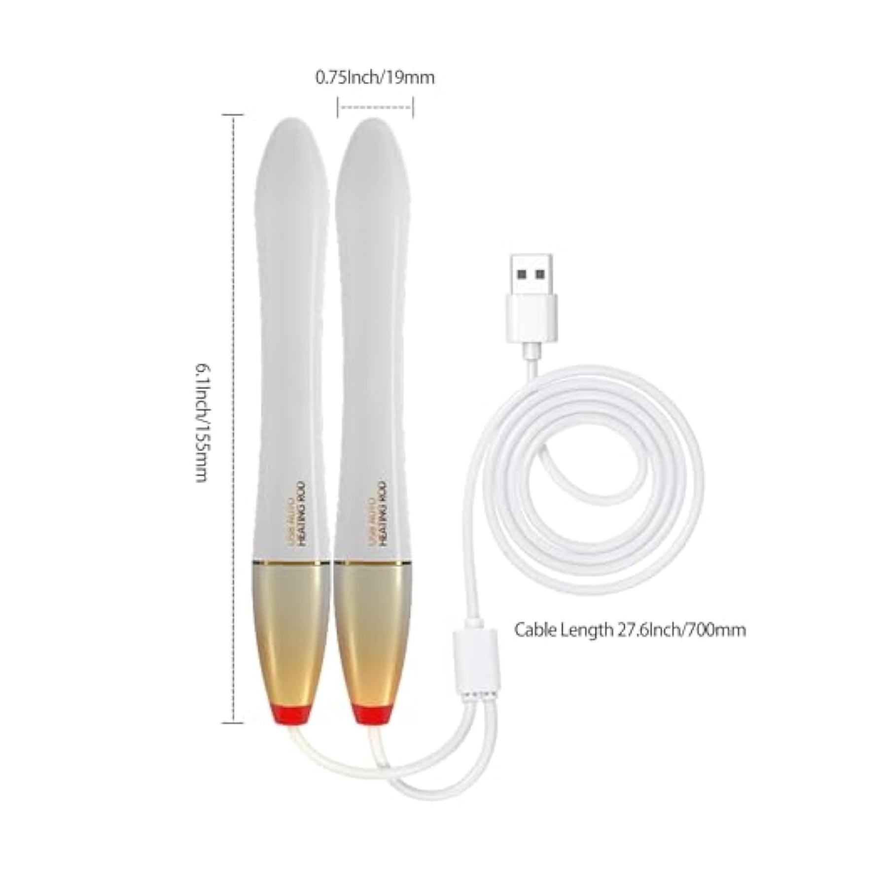 NUHUi AUTO Heater Stick Warmer | USB Hands Warmer with LED Indicator | Fast Heating Stick 38℃ Control | Portable & Waterproof - Sexdoll.Sex
