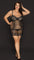 Nylon Plus-Size Cutout Super-Stretch Mini Dress - Sexdoll.Sex