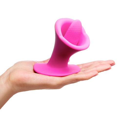 Oscillating tongue Remote control suction cup tongue vibrator - Sexdoll.Sex
