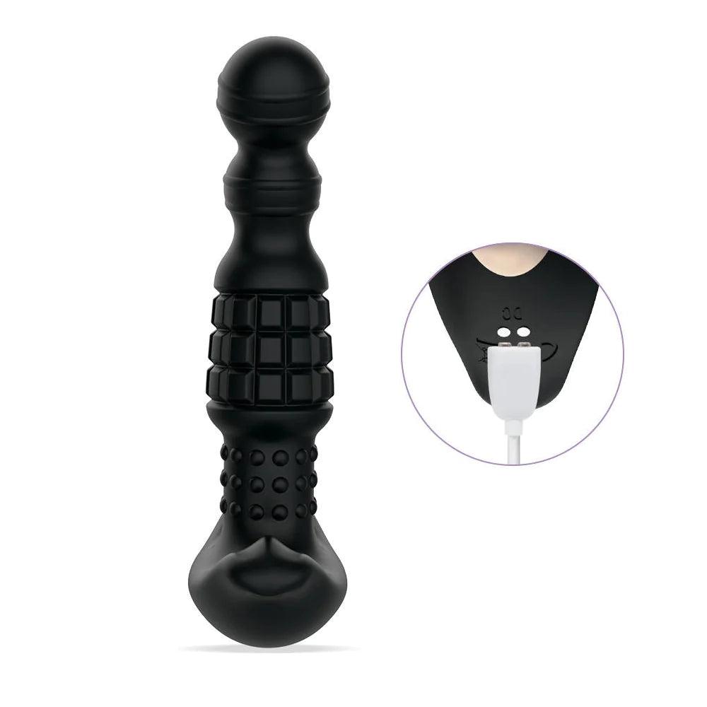Pineapple Man Prostate Massager - Rolling Bead Vibrations for Ultimate Pleasure - Sexdoll.Sex