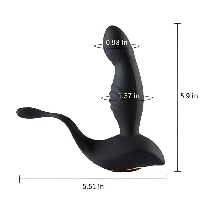 Rabbit Ears - 10 Vibrating Heating Remote Control Prostate Massage Anal Vibrator - Sexdoll.Sex