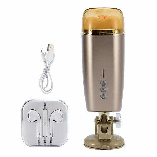 Razor Vibrating Masturbator Cup With Realistic Textured Moaning Pocket Vagina Pussy - Sexdoll.Sex