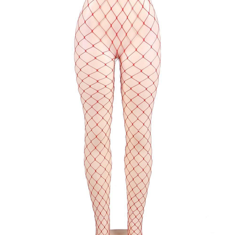 Rhinestone Net Pantyhose - One Size Fits Most - Sexdoll.Sex