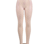 Rhinestone Net Pantyhose - One Size Fits Most - Sexdoll.Sex