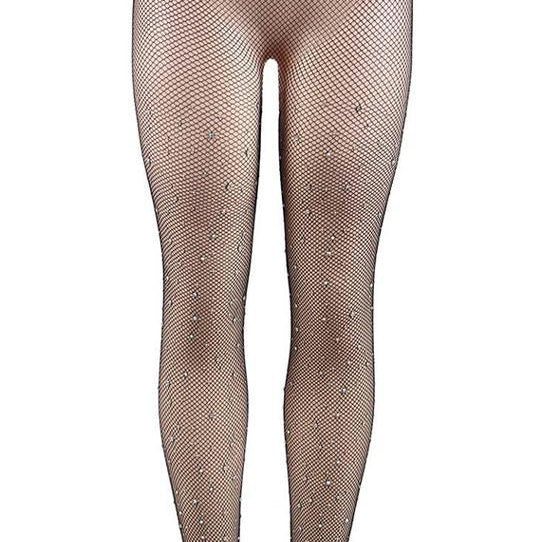 Rhinestone Pantyhose - One Size Fits Most - Sexdoll.Sex