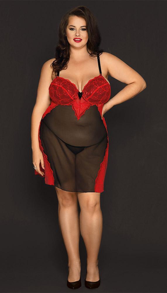 Romantic Plus Size Lingerie Dress - Sexdoll.Sex