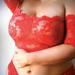Rose & Thorn Lace Crop Top & Panty Lingerie Set - Sexdoll.Sex