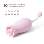 Rose Toy Clit Vibrator and Tongue Licker - Sexdoll.Sex