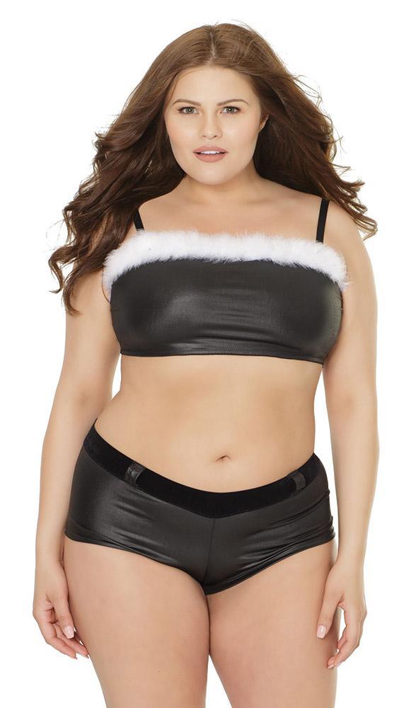 Santa's Sexy Helper Top & Booty Short Set - Sexdoll.Sex