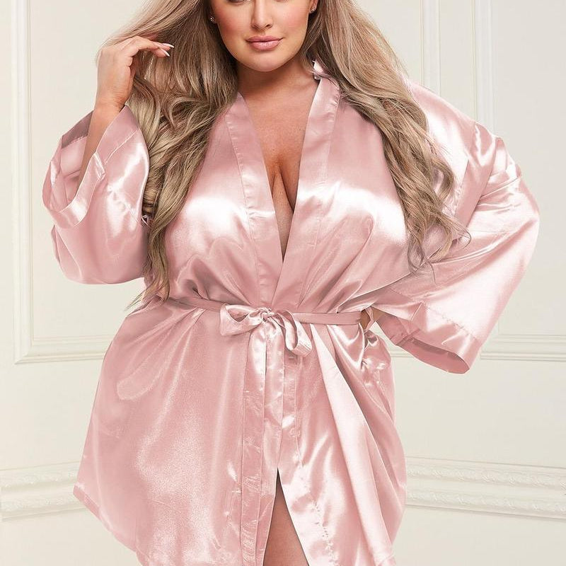 Satin Robe - One Size and Queen Available - Sexdoll.Sex