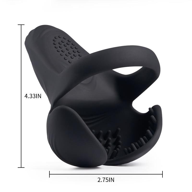 Sensation Bliss: 10-Pattern Vibrations Balls Dense Tickler Penis Ring! - Sexdoll.Sex