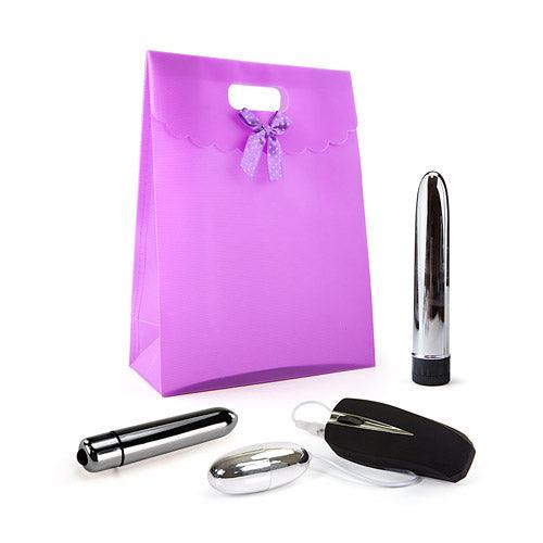 Silver vibrator kit Vibrator gift set for couples - Sexdoll.Sex