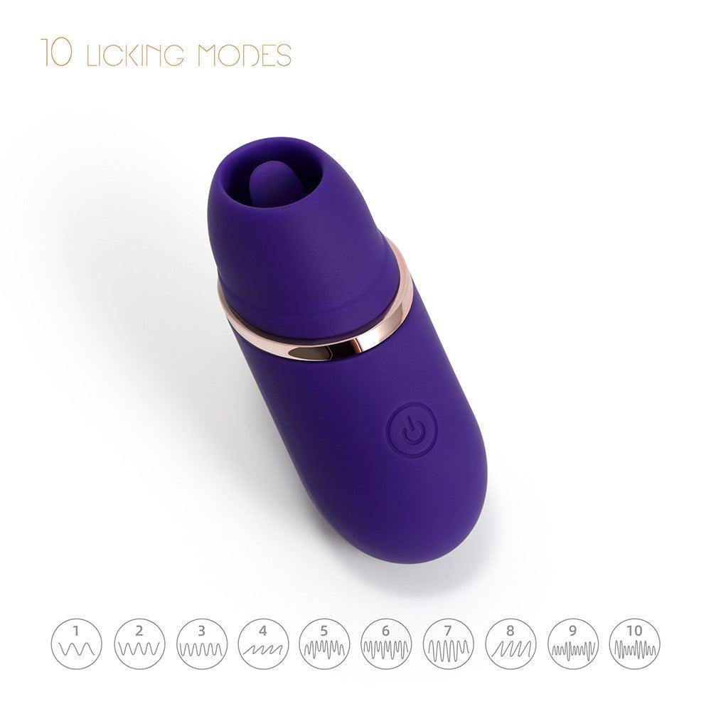 Silvia Mini Clitoral Licking Vibrator - Quick Orgasm Pleasure - Sexdoll.Sex