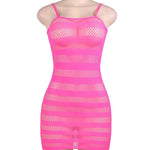 Striped Net Dress - One Size and Queen Available - Sexdoll.Sex