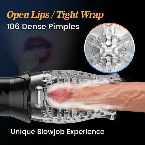 Tornado Handheld 5 Rotating 10 Vibrating Masturbation Cup - Sexdoll.Sex