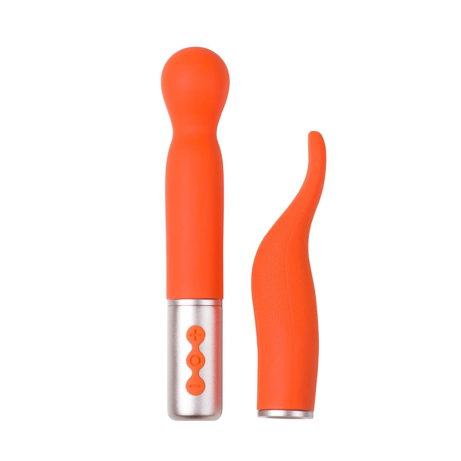Ultimate Pleasure with The Naughty Collection Interchangeable Heads Vibrator - Sexdoll.Sex