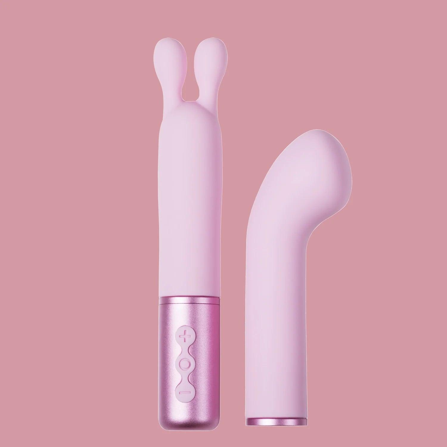 Ultimate Pleasure with The Naughty Collection Interchangeable Heads Vibrator - Sexdoll.Sex